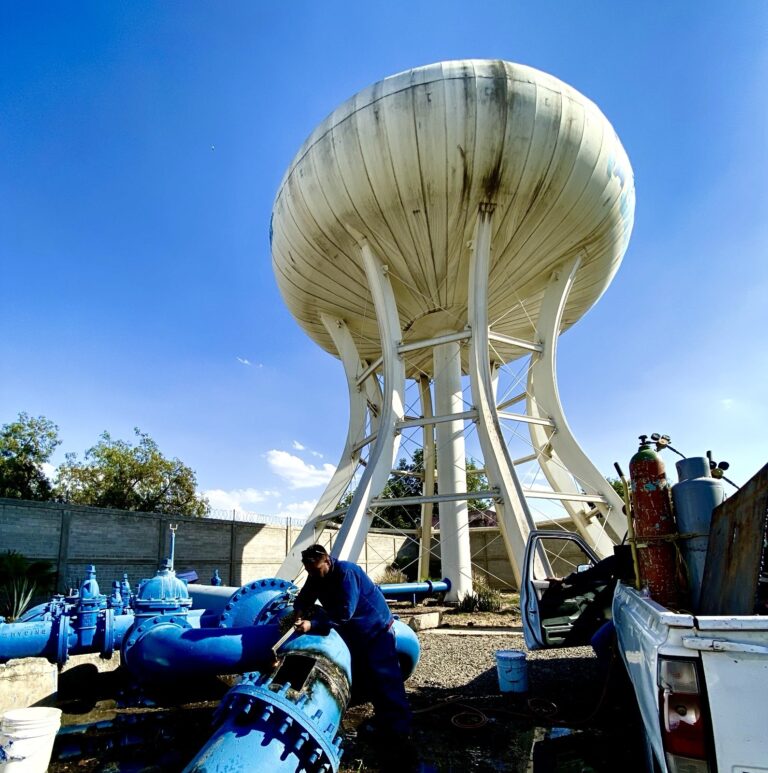 Habilitan línea alterna para reforzar abasto de agua en Silao